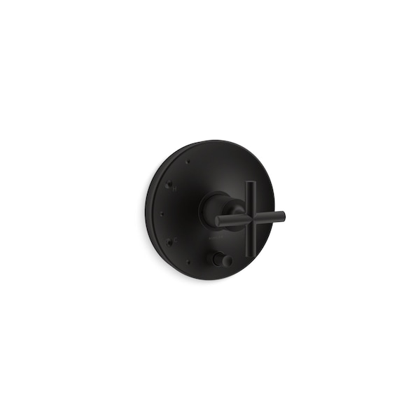 Pressure-Balancing Valve Trim W/ Cross Handles, Valve Not Included